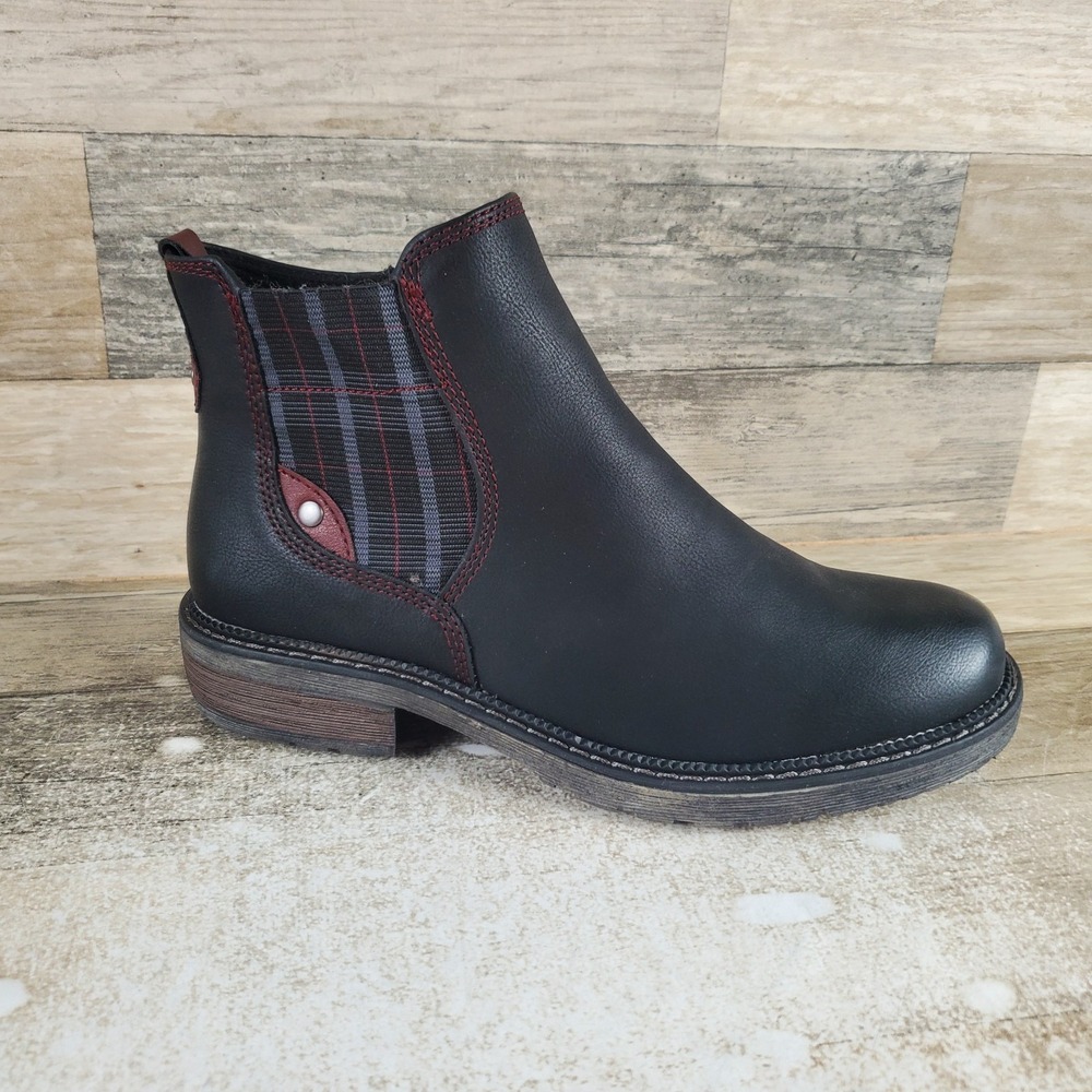 Spring Step Relife Nonia Womens Chelsea Bootie Sz 7.5 - 8 Black Comfort Side Zip